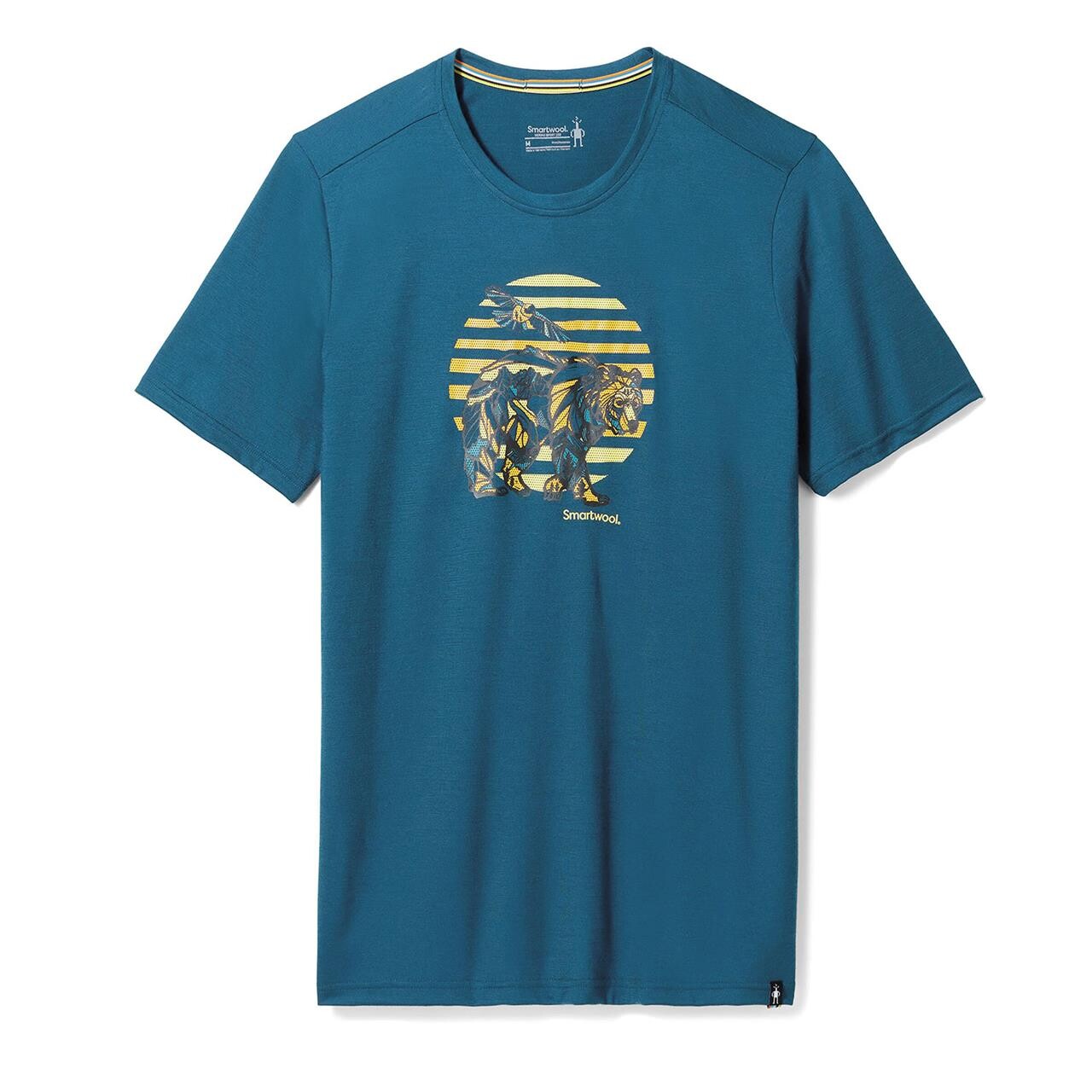 Billede af Smartwool Companion Trek Graphic S/S Tee Slim Fit (Blå (TWILIGHT BLUE) Small)