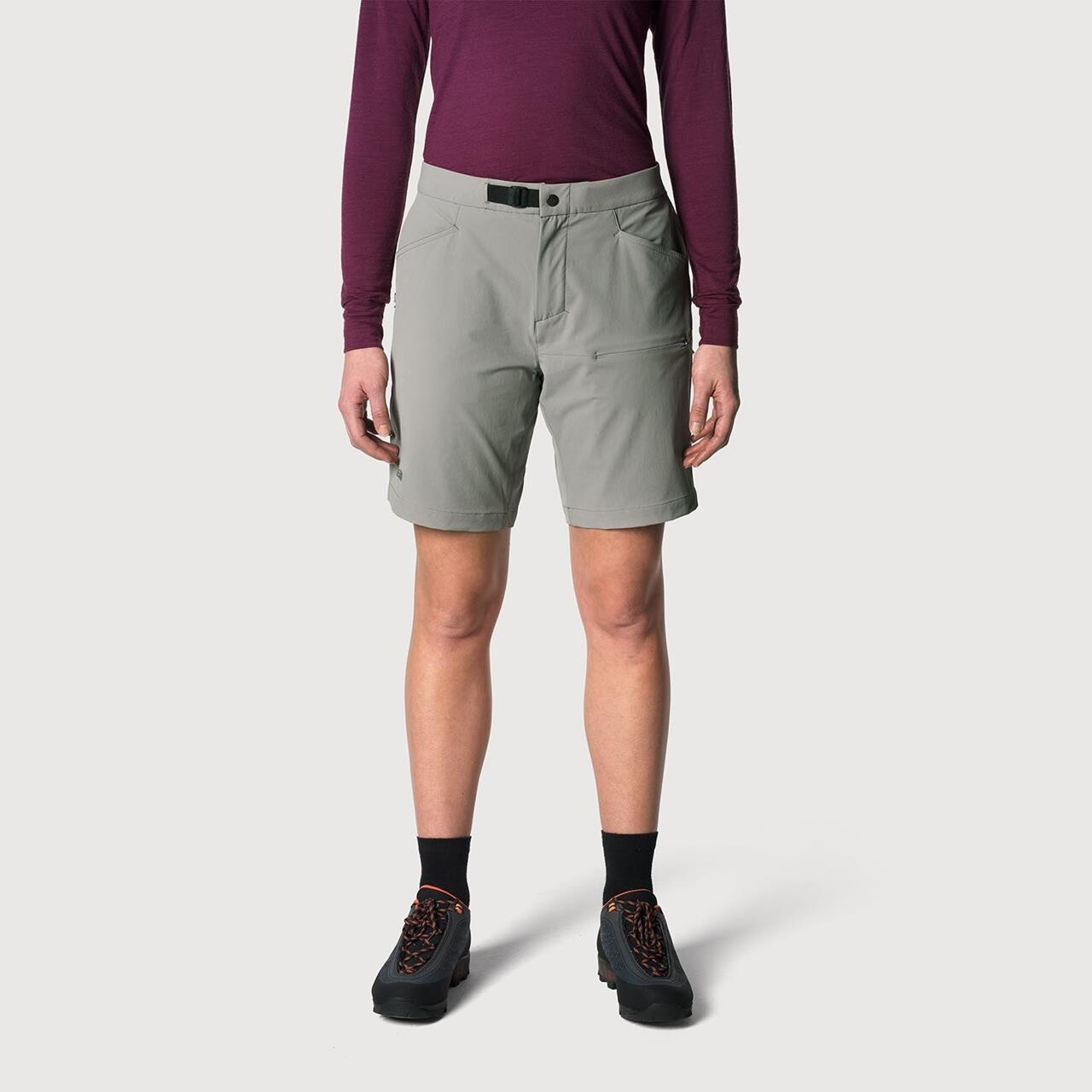 Tierra Womens Tarfala Shorts Grå Grey Mist 42