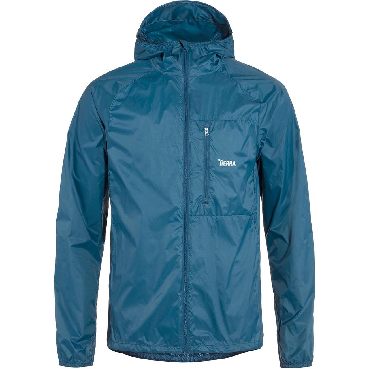 Tierra Mens Rombak Wind Jacket Blå Deep Sea