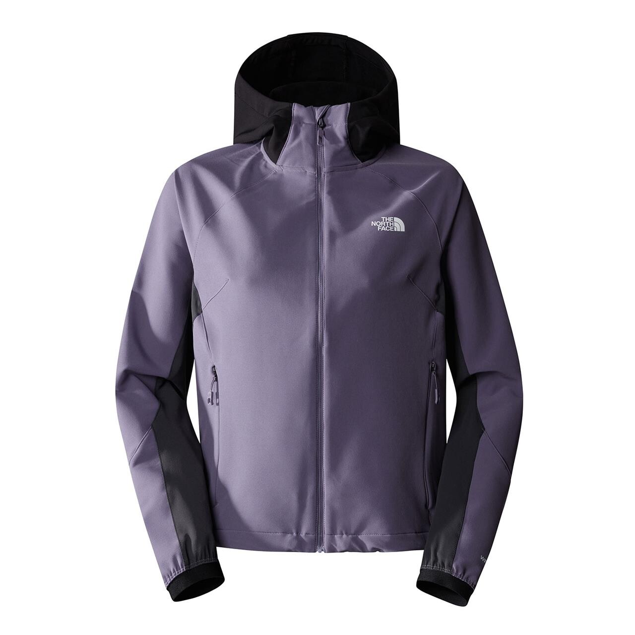 The North Face Womens Ao Softshell Hoodie (GREY (LUNAR SLATE/ASPH GREY/TNF BLK) Small (S))