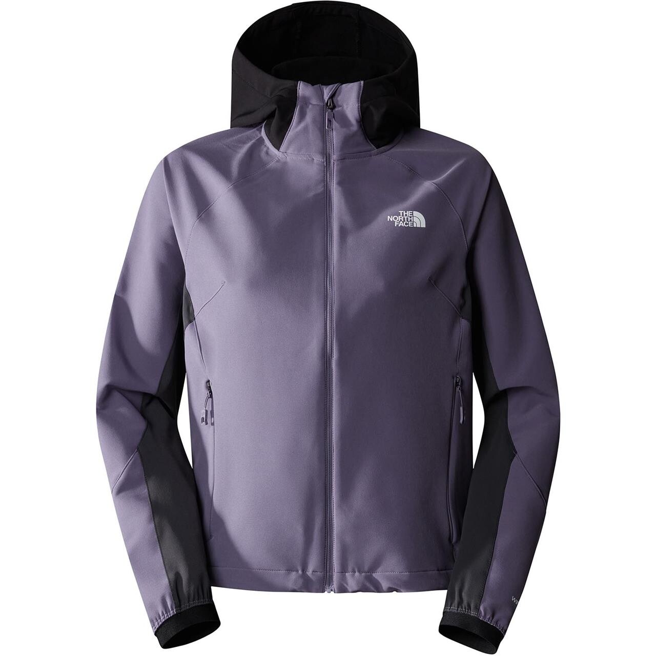 The North Face Womens Ao Softshell Hoodie (Grå (LUNAR SLATE/ASPH GREY/TNF BLK) Large)