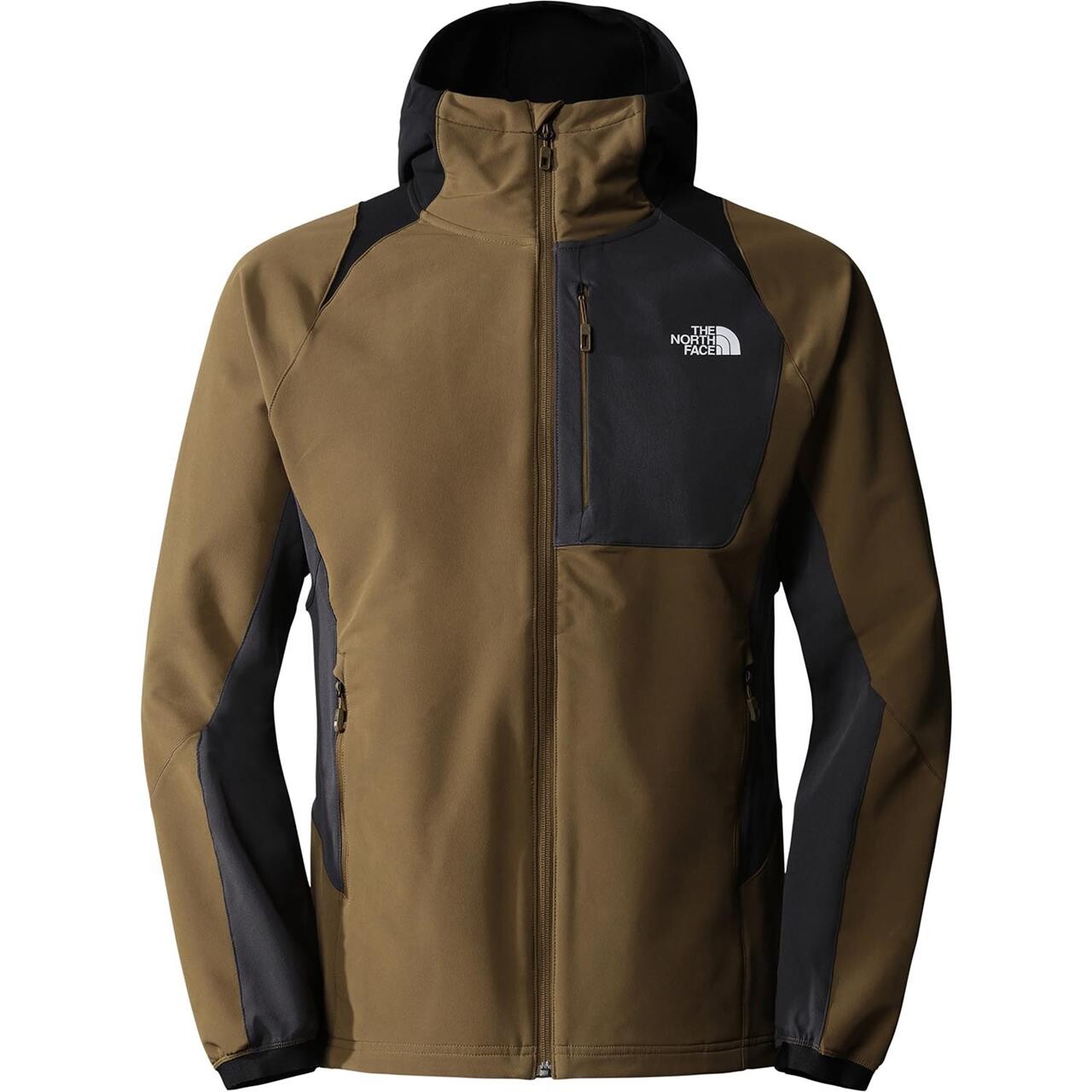 The North Face Mens Softshell Hoodie Grøn Military Olive Asph Grey Blk