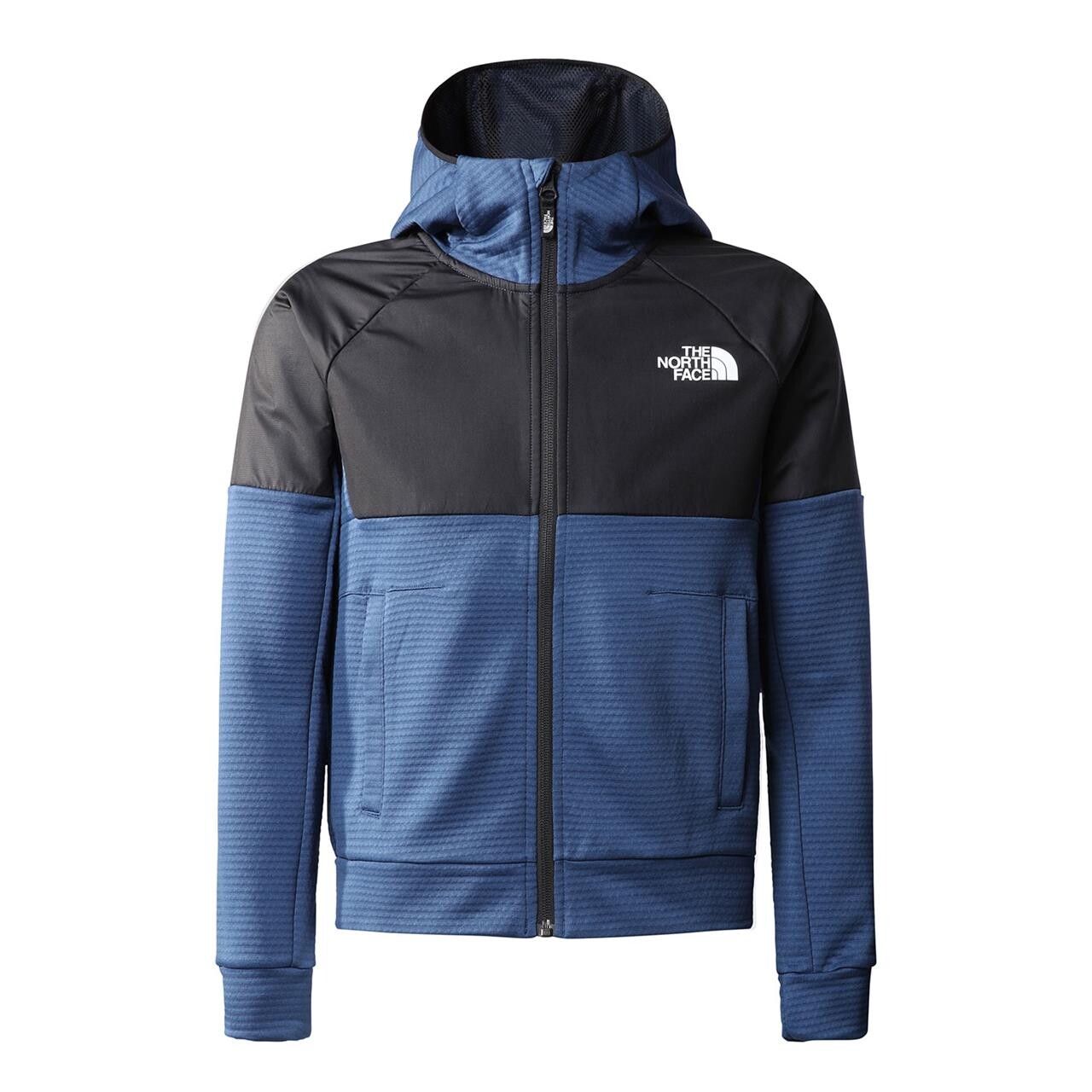 The North Face Youths Mountain Athletics Full Zip Hoodie (Blå (SHADY BLUE) Medium)