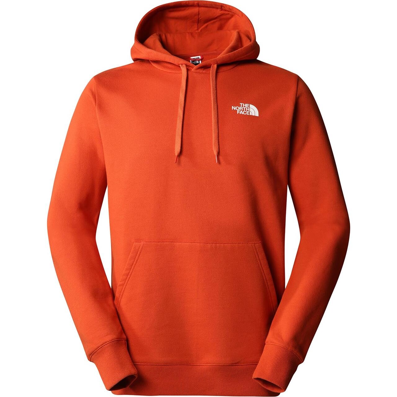 The North Face Mens Outdoor Graphic Hoodie Light Orange Rusted Bronze