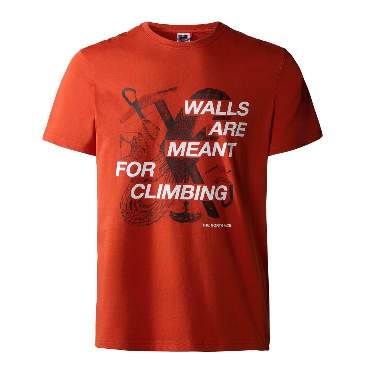 The North Face Mens Outdoor S/s Graphic Tee Orange Rusted Bronze Medium