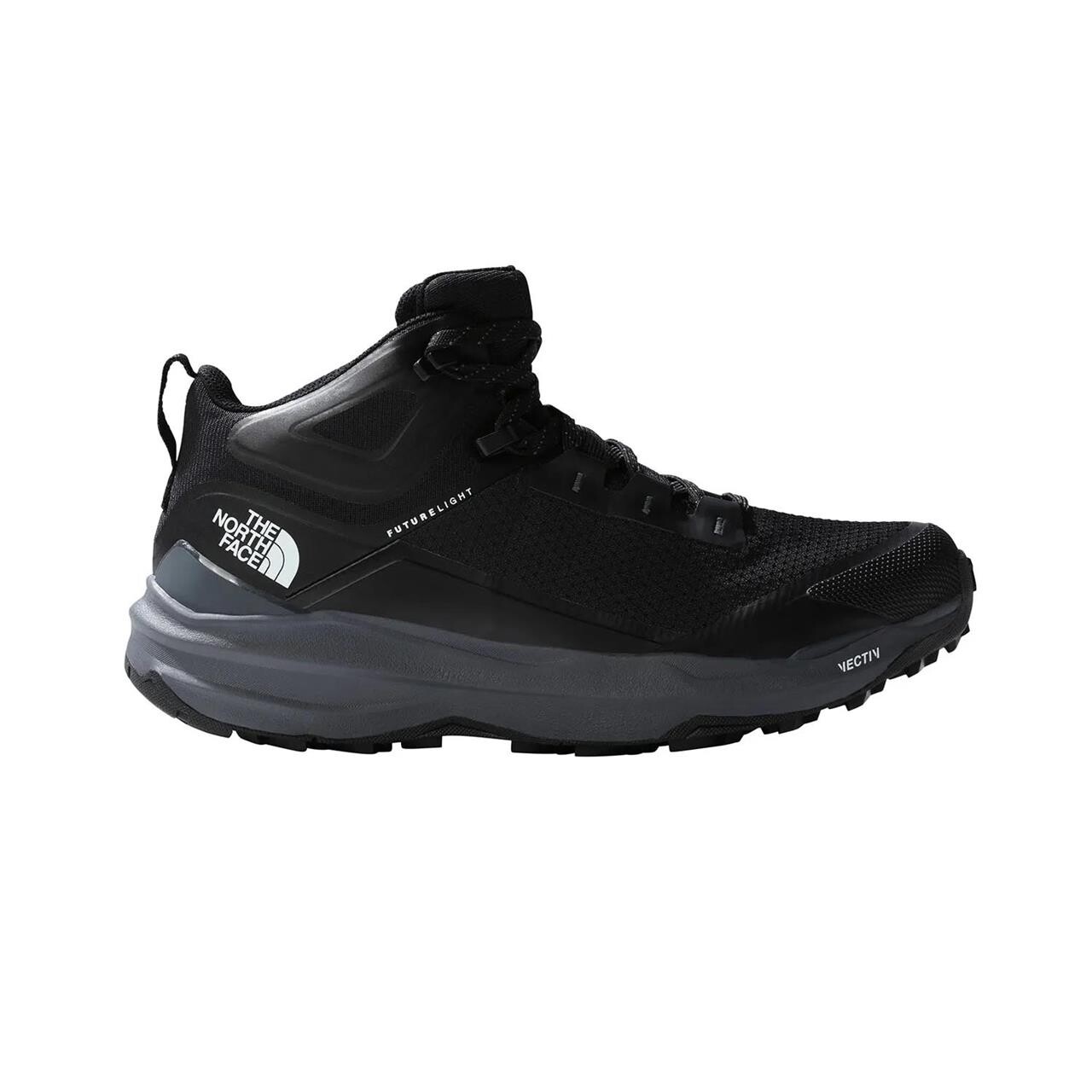 Se The North Face Mens Vectiv Exploris 2 Mid Futurelight (Sort (TNF BLACK/VANADIS GREY) 44) hos Friluftsland.dk