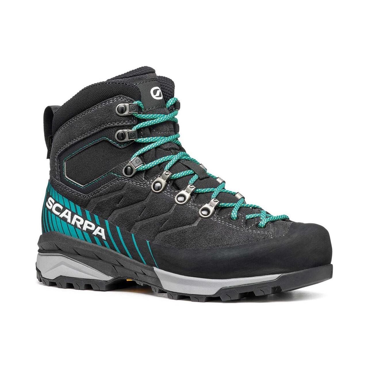 Se Scarpa Womens Mescalito Trk GTX (Grå (DARK ANTHRACITE/TROPICAL GREEN) 39) hos Friluftsland.dk