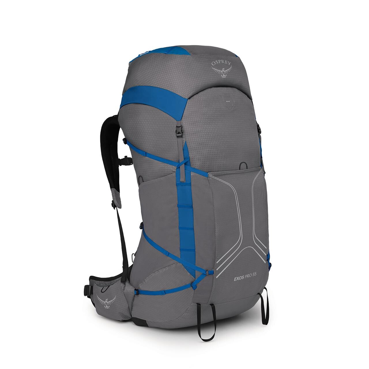 Osprey Mens Exos Pro 55 (Grå (DALE GREY/AGAM BLUE) Small/medium)