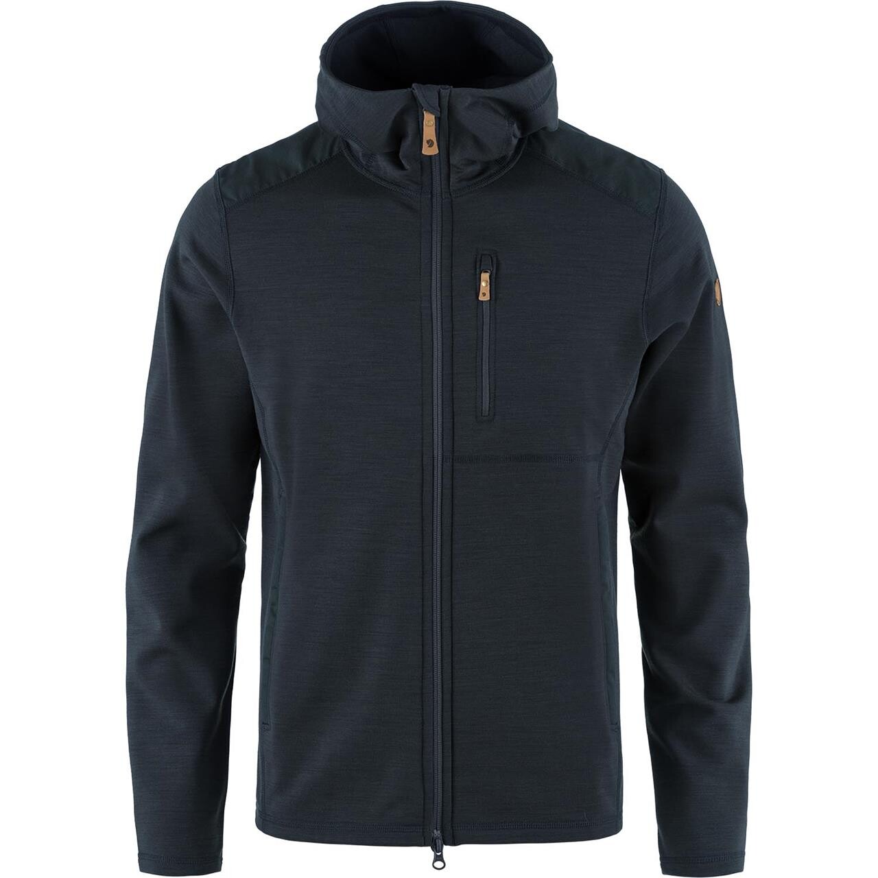 Fjällräven Mens Keb Fleece Hoodie (Blå (DARK NAVY/555) X-large)