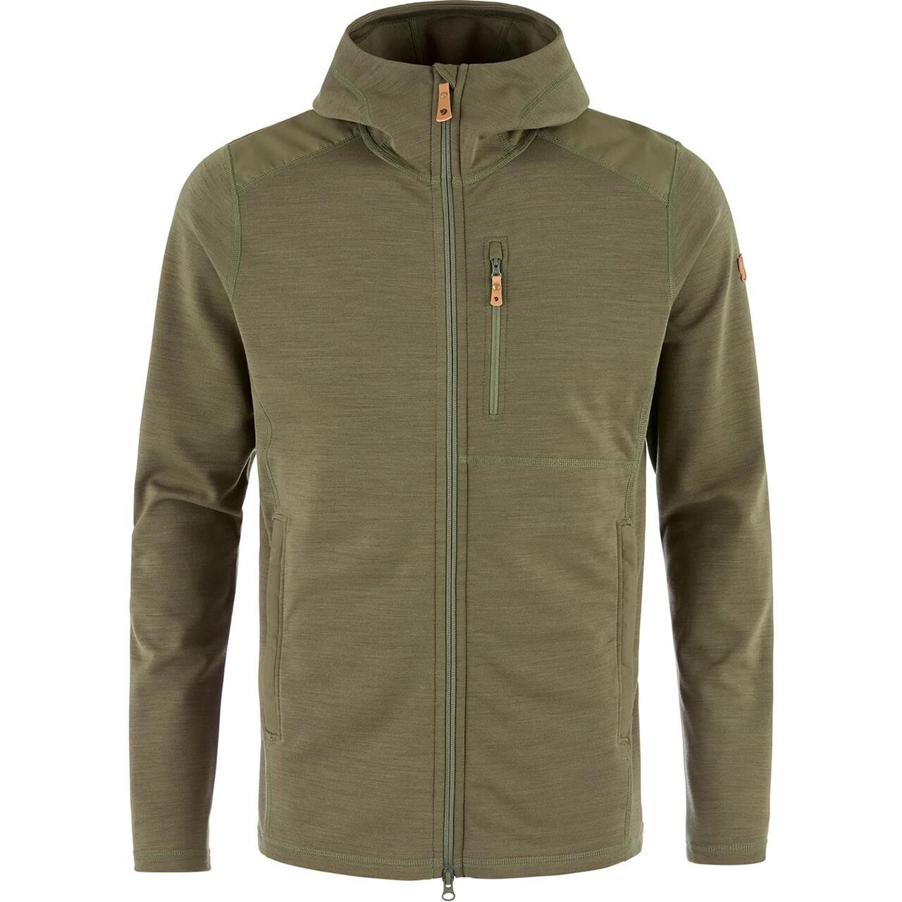 Fjällräven Mens Keb Fleece Hoodie (Grøn (LAUREL GREEN/625) Large)