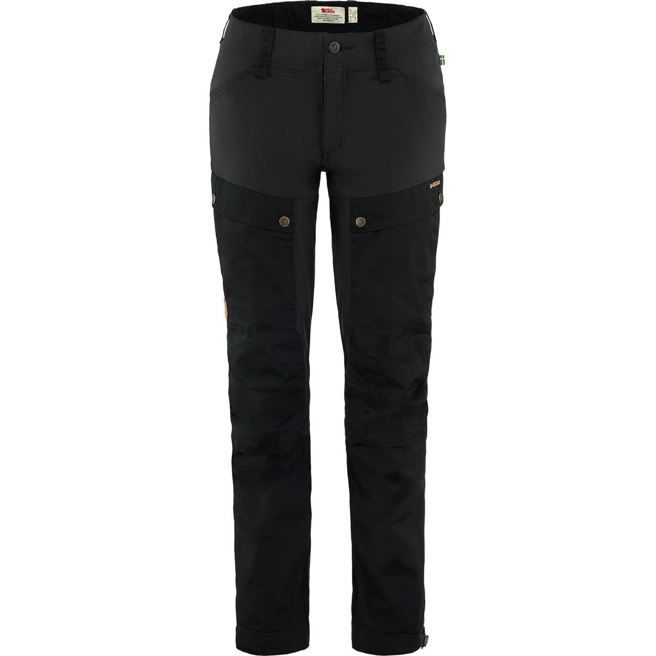 Se Fjällräven Womens Keb Trousers Curved (Sort (BLACK/550) 48 lang) hos Friluftsland.dk