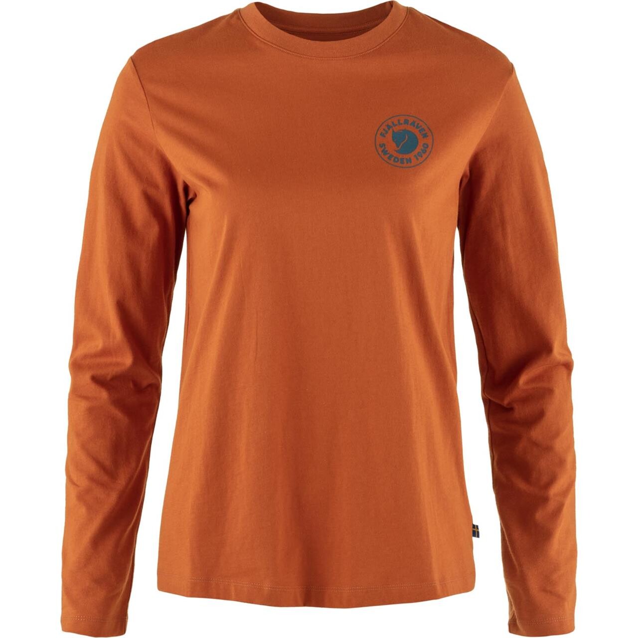 Fjällräven Womens 1960 Logo T-shirt L/S (Brun (TERRACOTTA BROWN/243) Small)