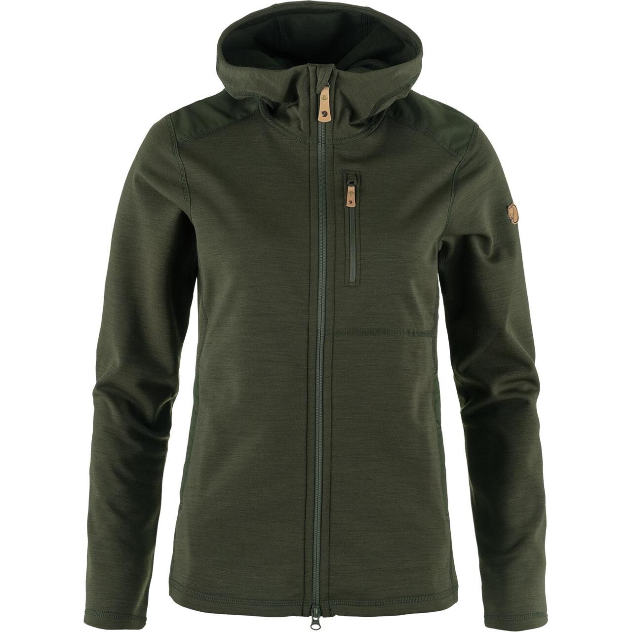 Fjällräven Womens Keb Fleece Hoodie (Grøn (DEEP FOREST/662) Small)