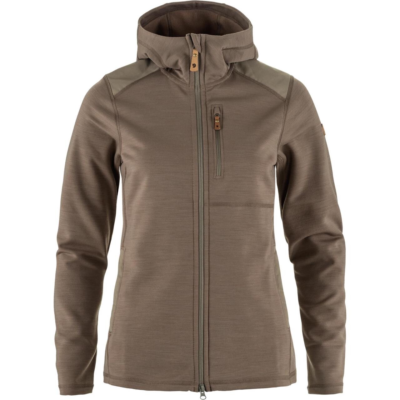 Fjällräven Womens Keb Fleece Hoodie (Brun (SUEDE BROWN/244) X-small)