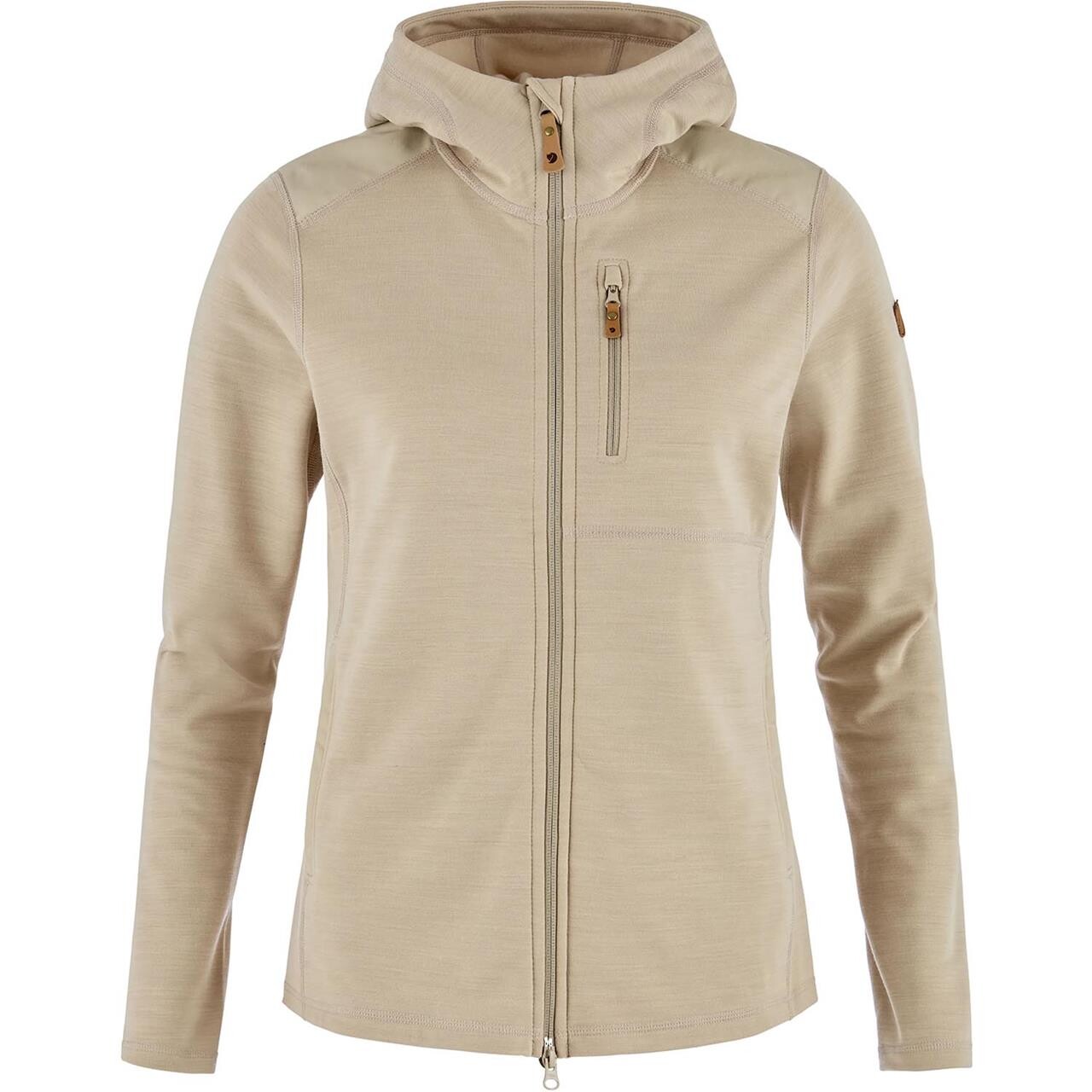 Fjällräven Womens Keb Fleece Hoodie (Beige (FOSSIL/118) Large)