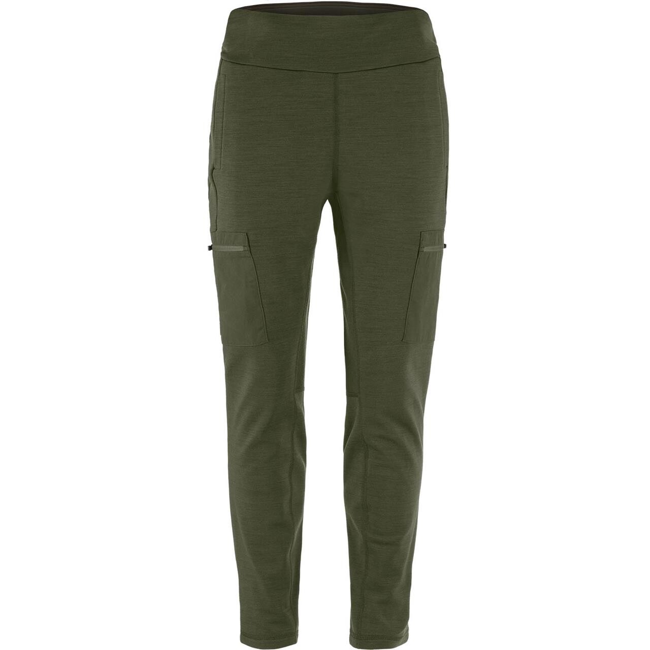 Fjällräven Womens Keb Fleece Trousers (Grøn (DEEP FOREST/662) Medium)