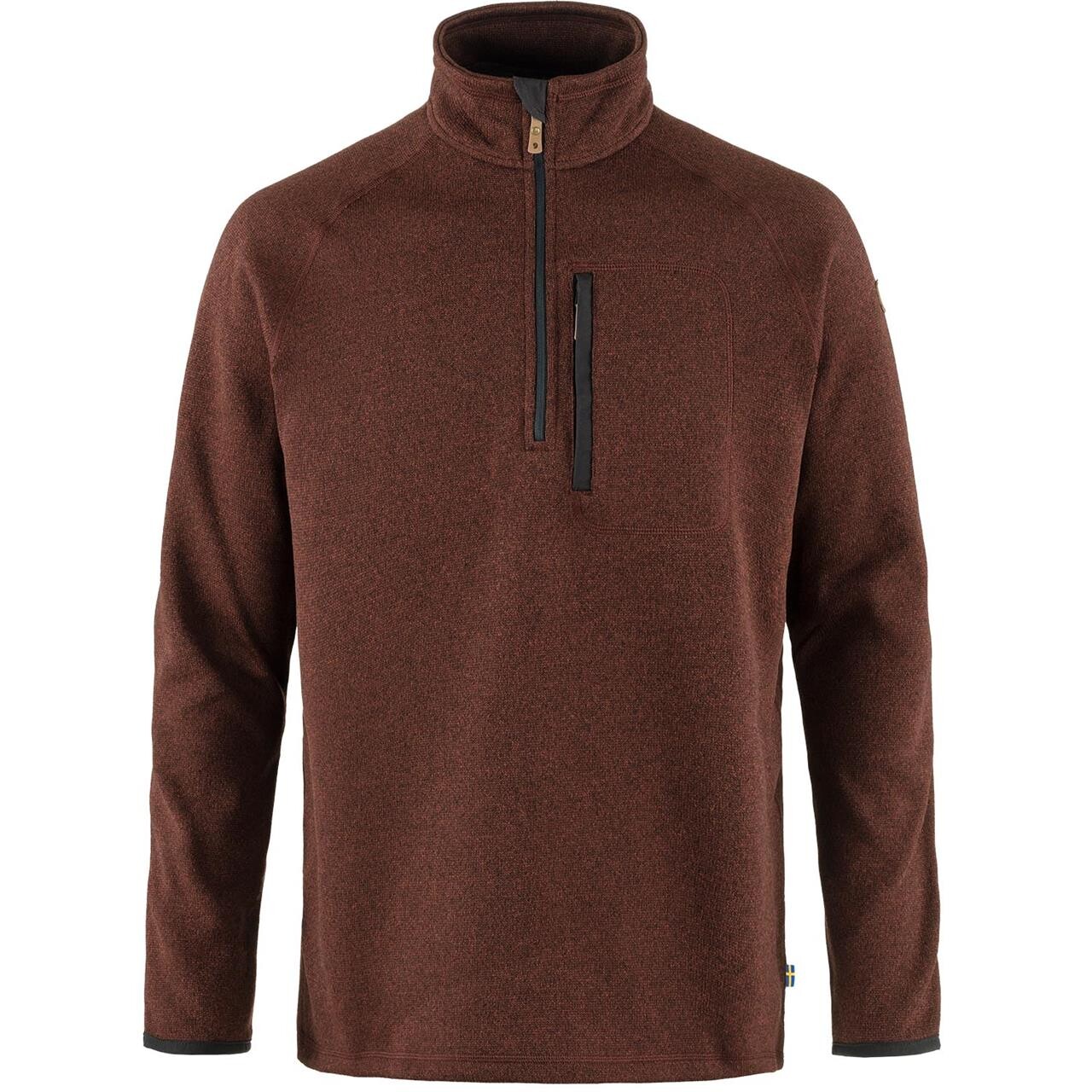 Fjällräven Mens Övik Fleece Half Zip (Rød (AUTUMN LEAF/215) X-large)