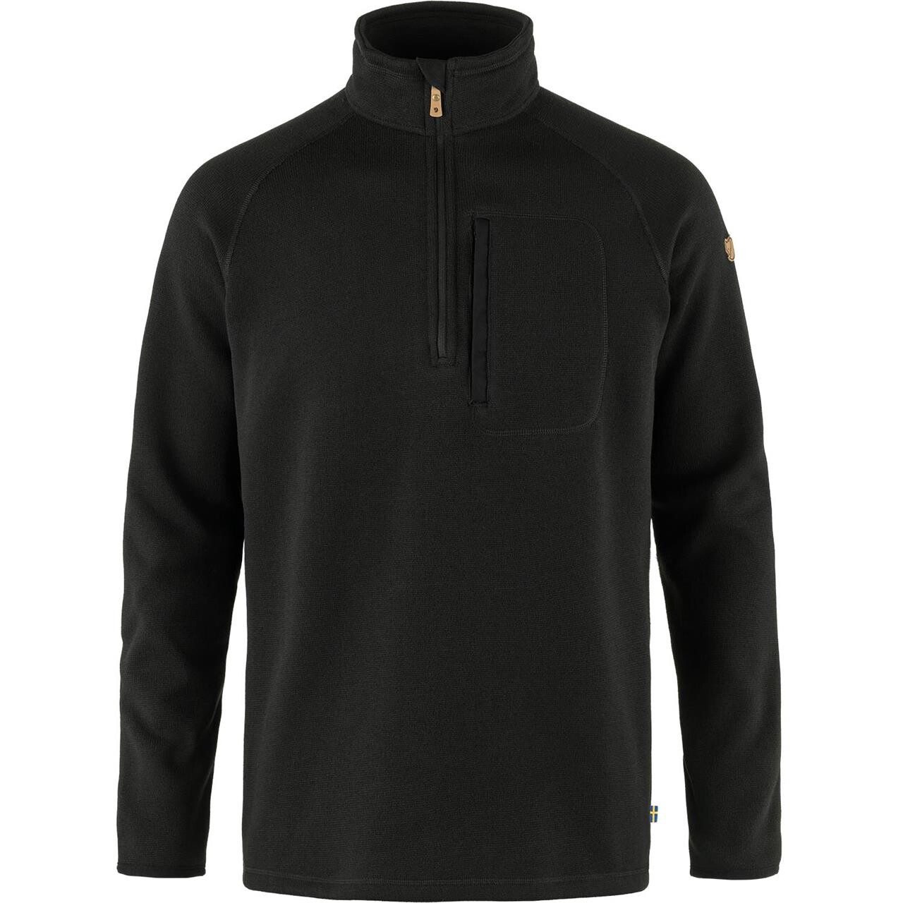 Fjällräven Mens Övik Fleece Half Zip (Sort (BLACK/550) Medium)