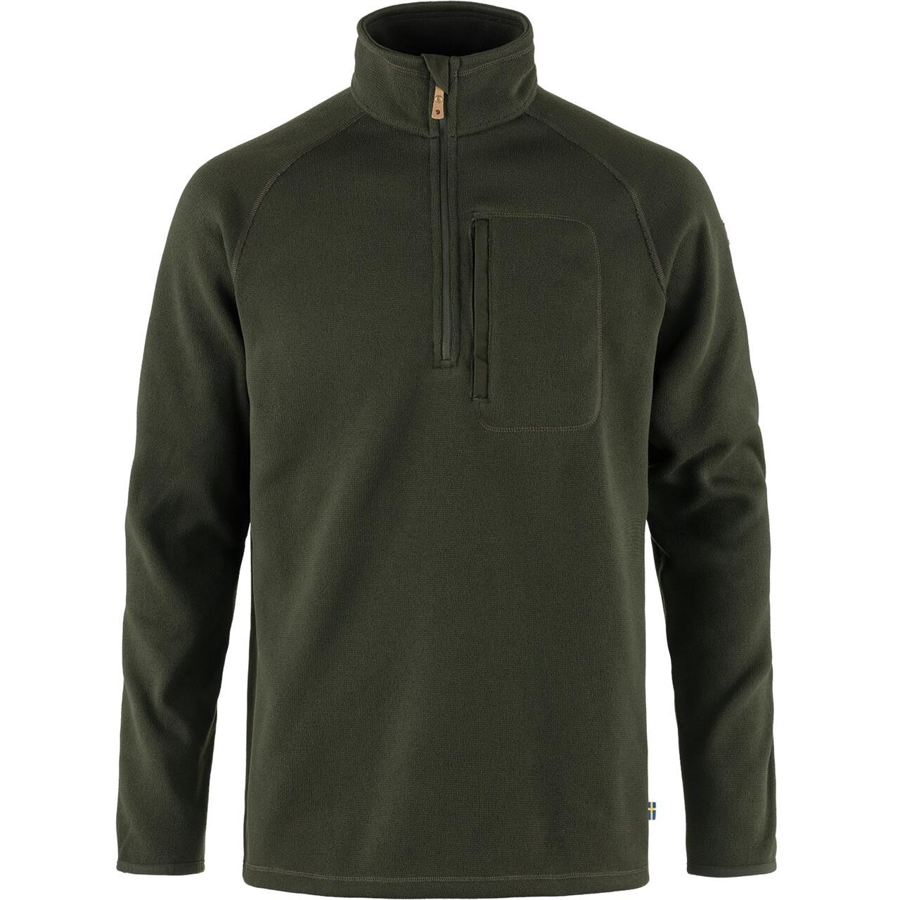 Fjällräven Mens Övik Fleece Half Zip (Grøn (DEEP FOREST/662) X-large)