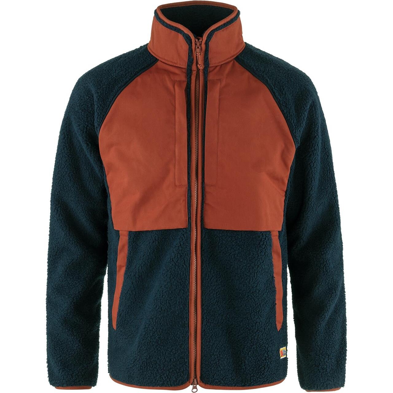 Fjällräven Mens Vardag Pile Jacket (Blå (NAVY-AUTUMN LEAF/560-215) X-small)