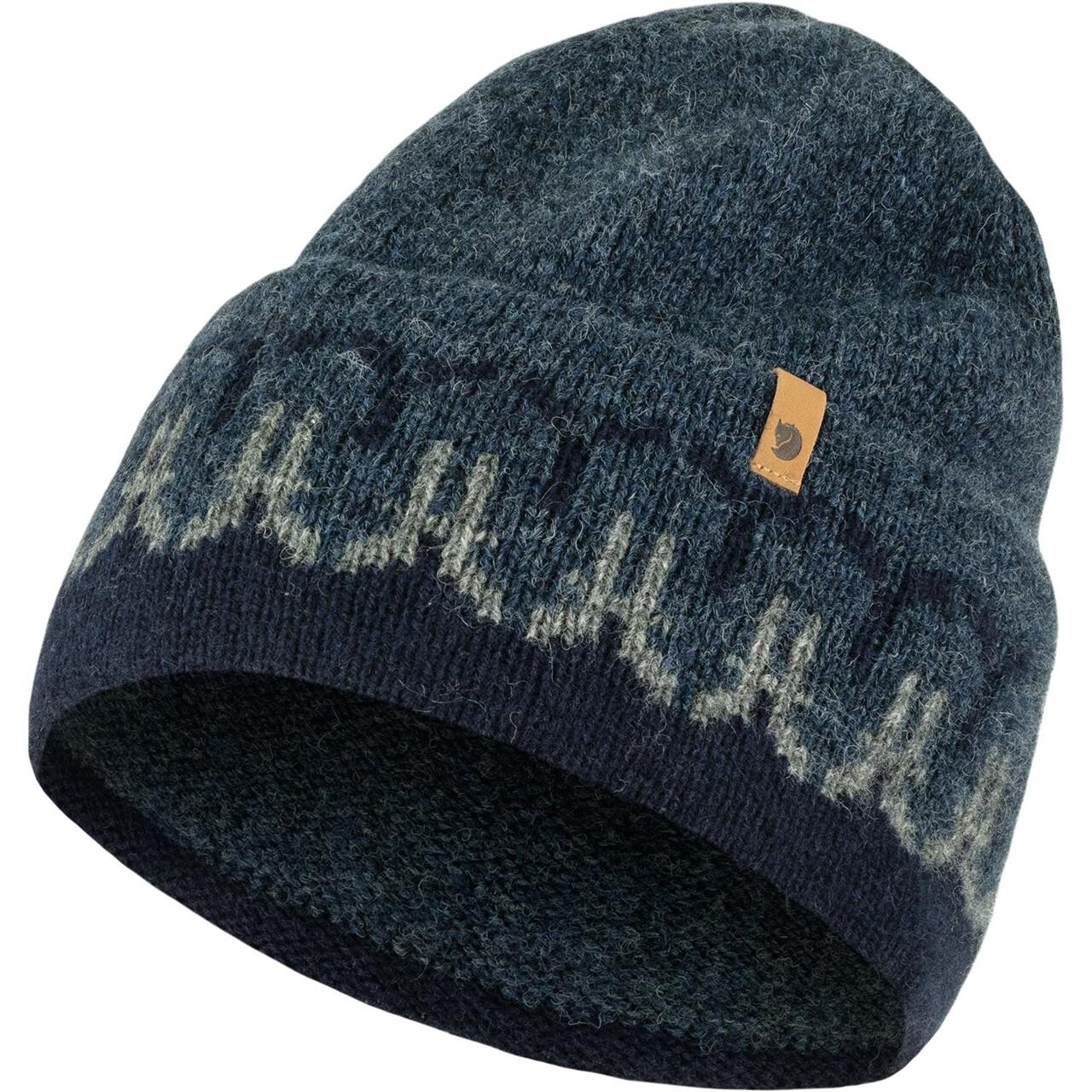 Fjällräven Övik Path Knit Beanie (BLUE (DARK NAVY-NAVY/555-560) One size (ONE SIZE))