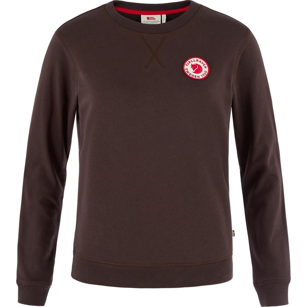Fjällräven Womens 1960 Logo Badge Sweater (Brun (BLACK OAK/294) XX-small)
