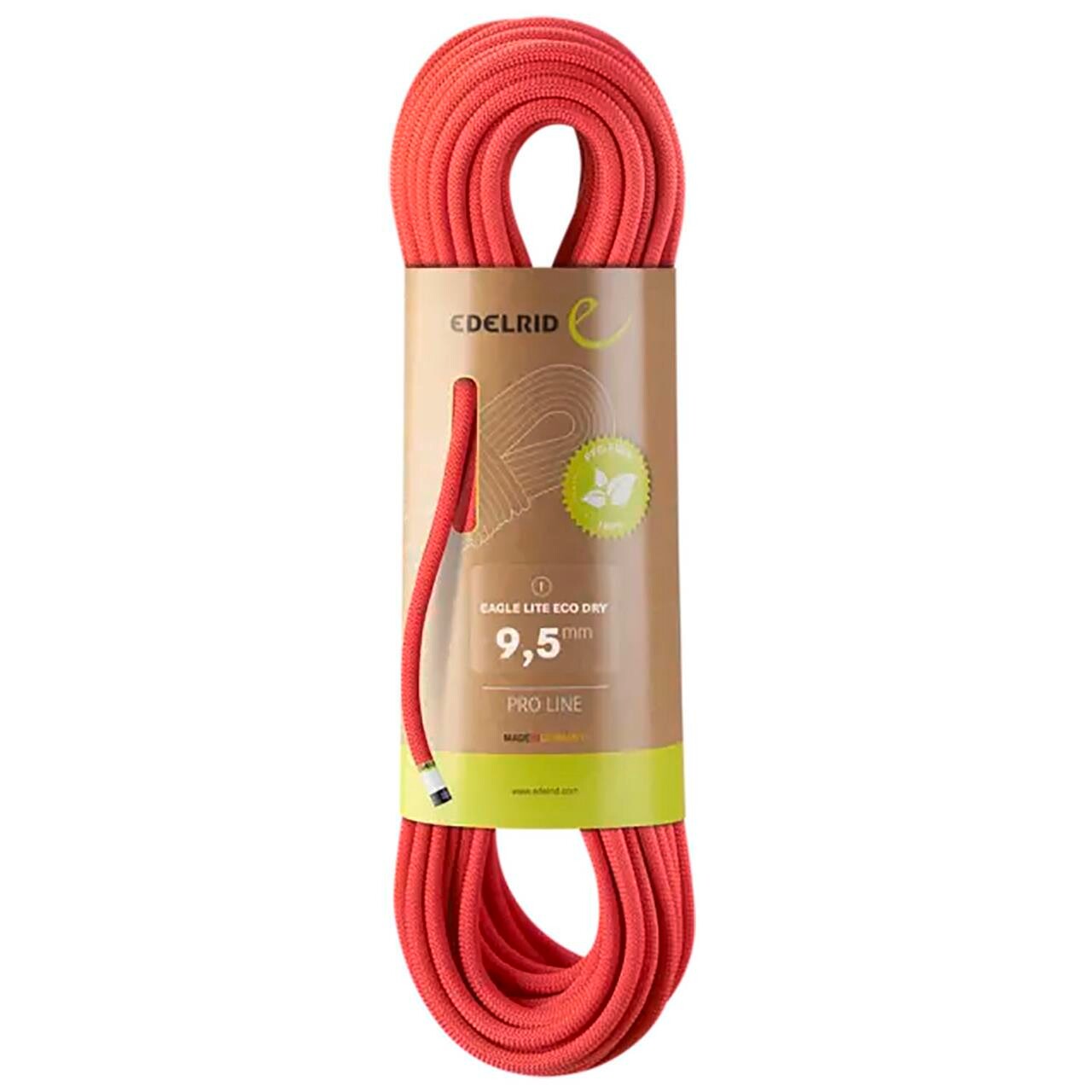 Billede af Edelrid Eagle Lite Eco Dry 9,5mm (Rød (NEON CORAL) 70 M)