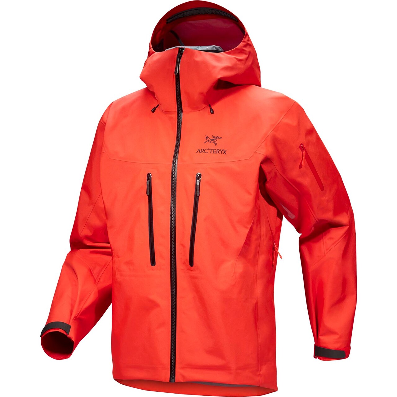 Arcteryx Mens Alpha Jacket Orange Dynasty Black