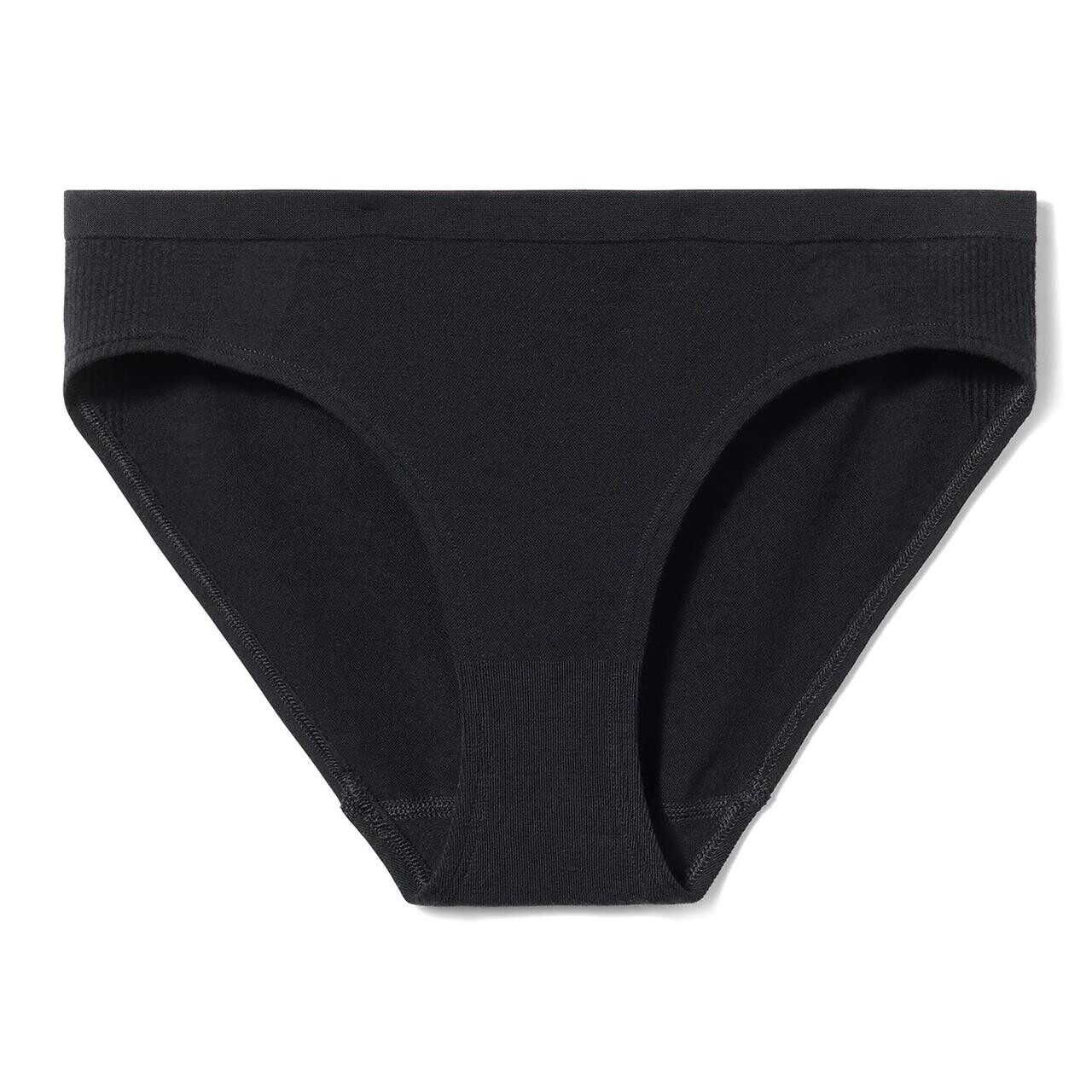 Se Smartwool Womens Intraknit Bikini (Sort (BLACK) Small) hos Friluftsland.dk
