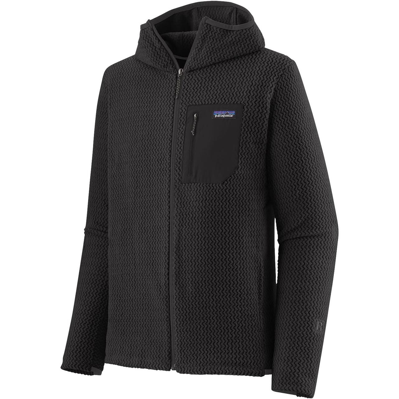 Patagonia Mens R1 Air Full-zip Hoody (Sort (BLACK) X-large)