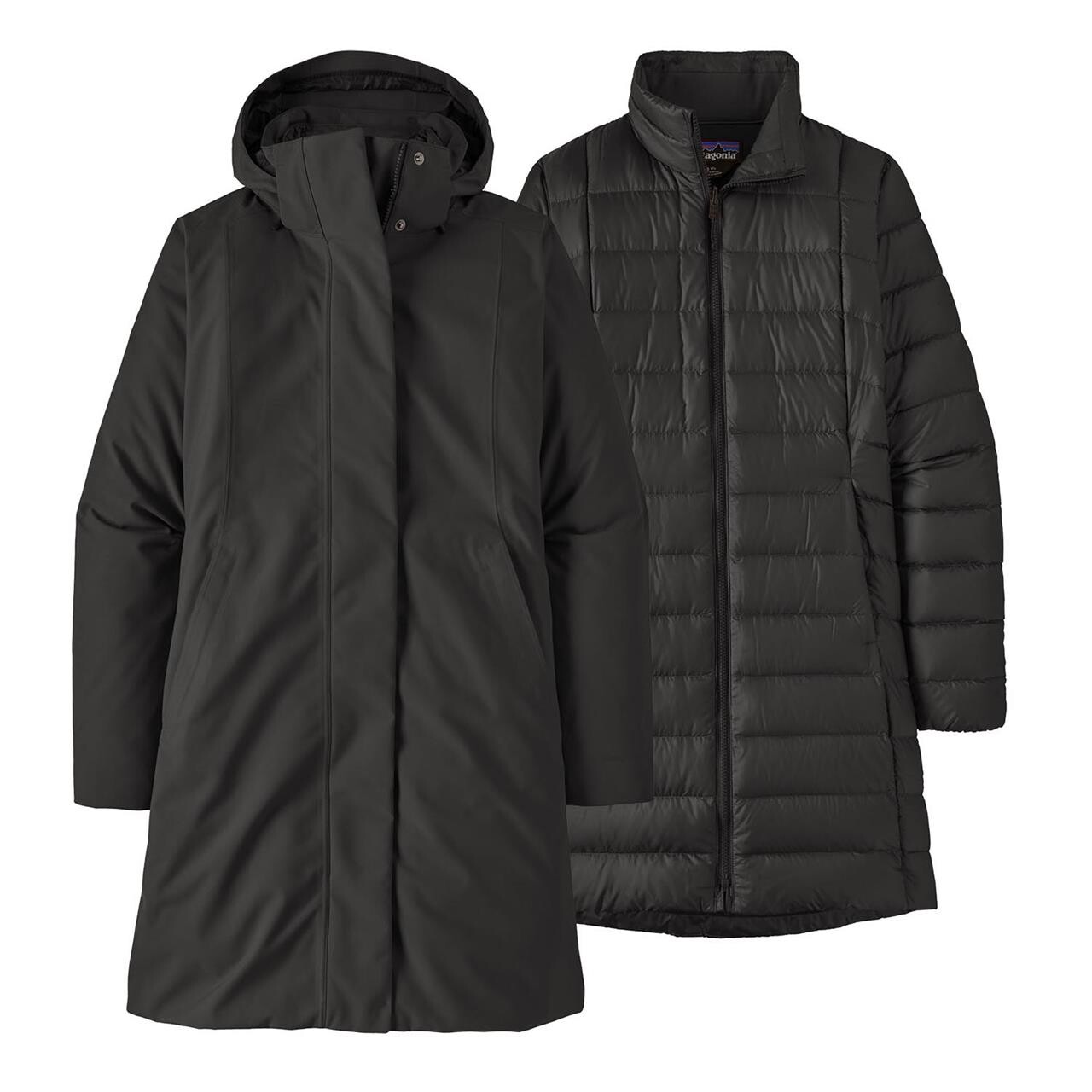 Se Patagonia Womens Tres 3-in-1 Parka (Sort (BLACK) Medium) hos Friluftsland.dk