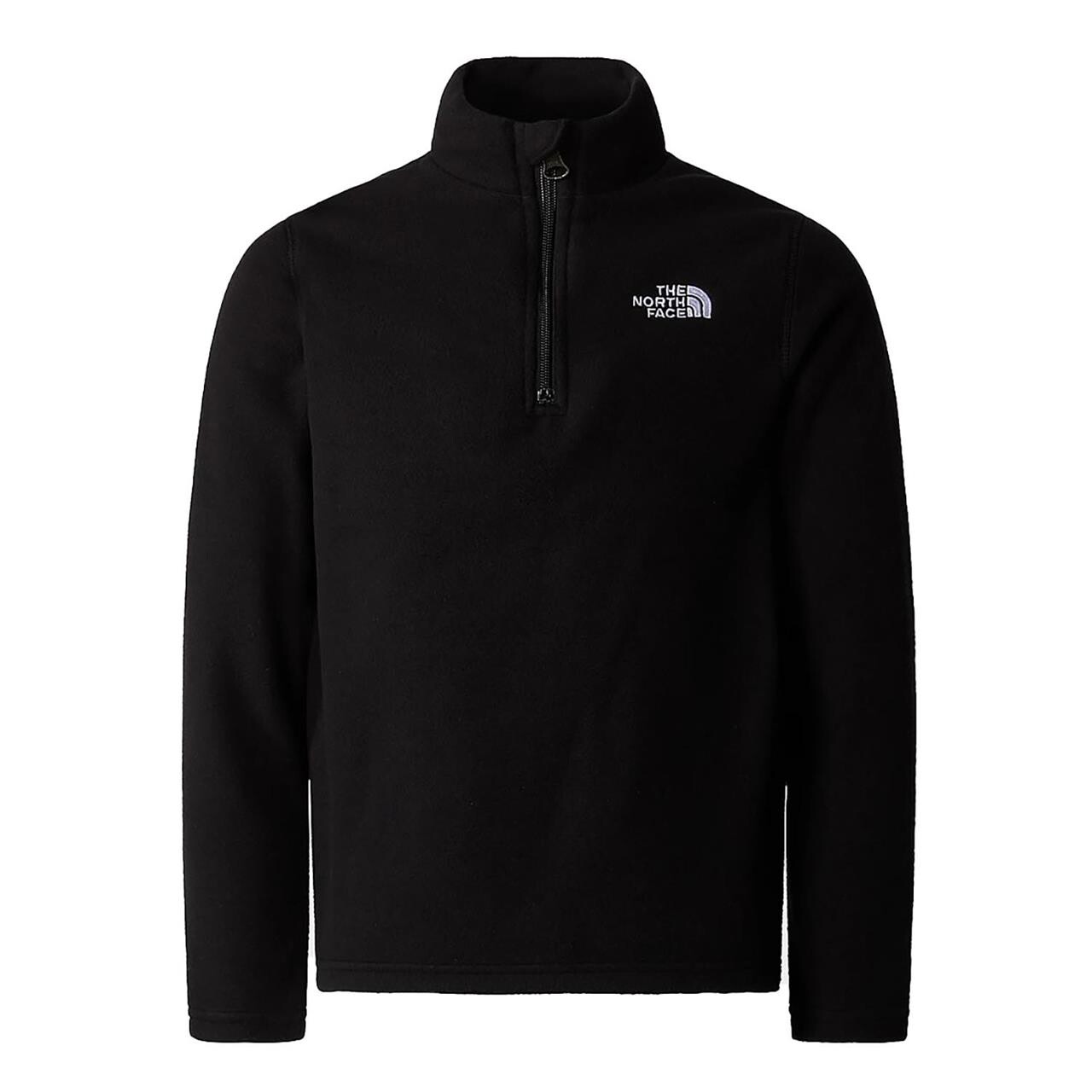 15: The North Face Teens Glacier Fleece 1/4 Zip (Sort (TNF BLACK) Medium)