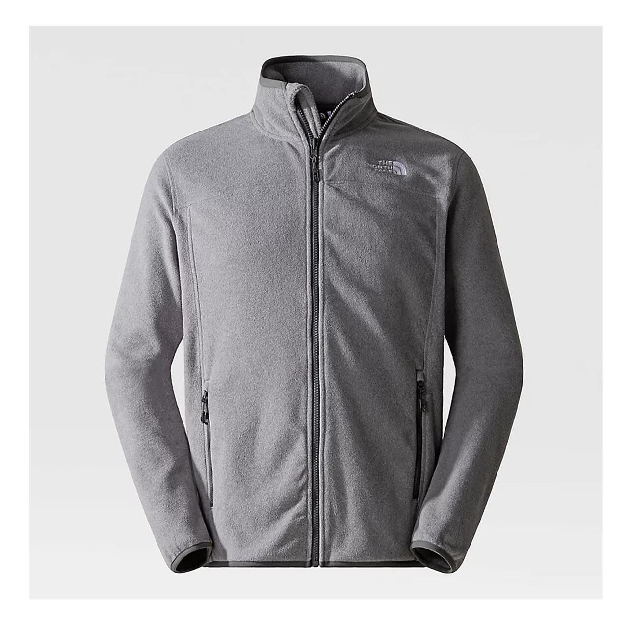 The North Face Mens 100 Glacier Full Zip (Grå (TNF MEDIUM GREY HEAT) X-large)