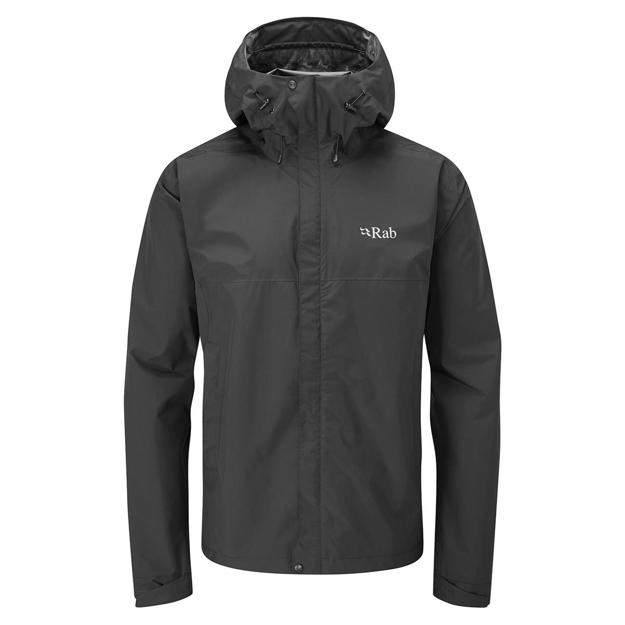 Se RAB Mens Downpour Eco Jacket (Sort (BLACK) Medium) hos Friluftsland.dk