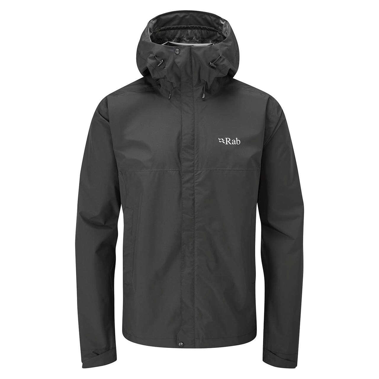 Se RAB Mens Downpour Eco Jacket (Sort (BLACK) X-large) hos Friluftsland.dk