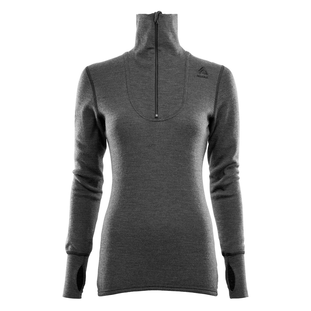 Aclima Womens Doublewool Polo Grå Marengo/jet Black Medium