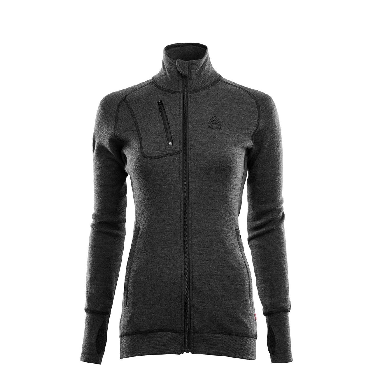 Aclima Womens Doublewool Jacket Grå Marengo/jet Black X Small