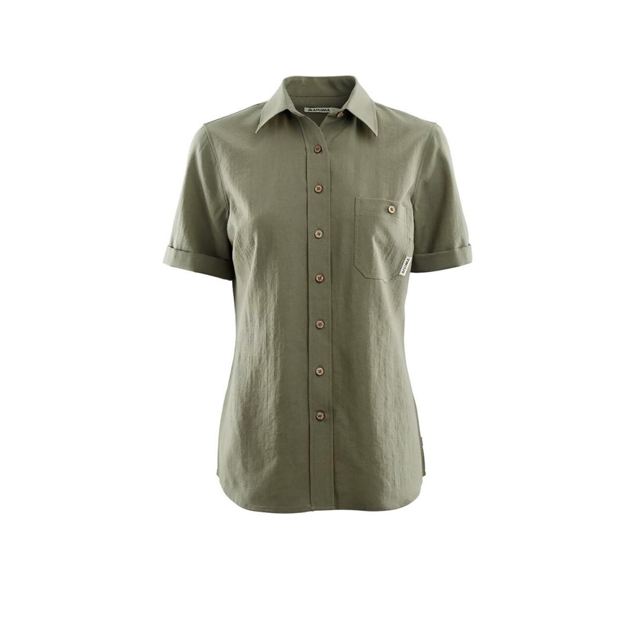Aclima Womens Leisurewool Short Shirt Grøn Ranger Green