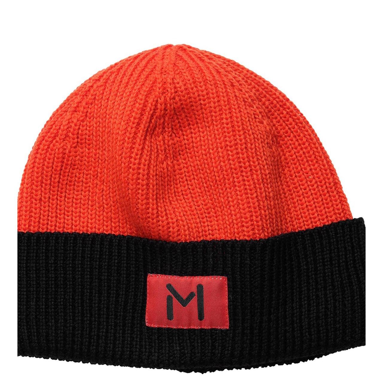 Lars Monsen Explorer Beanie Rød Poinciana Jet Black One Size Fra Aclima