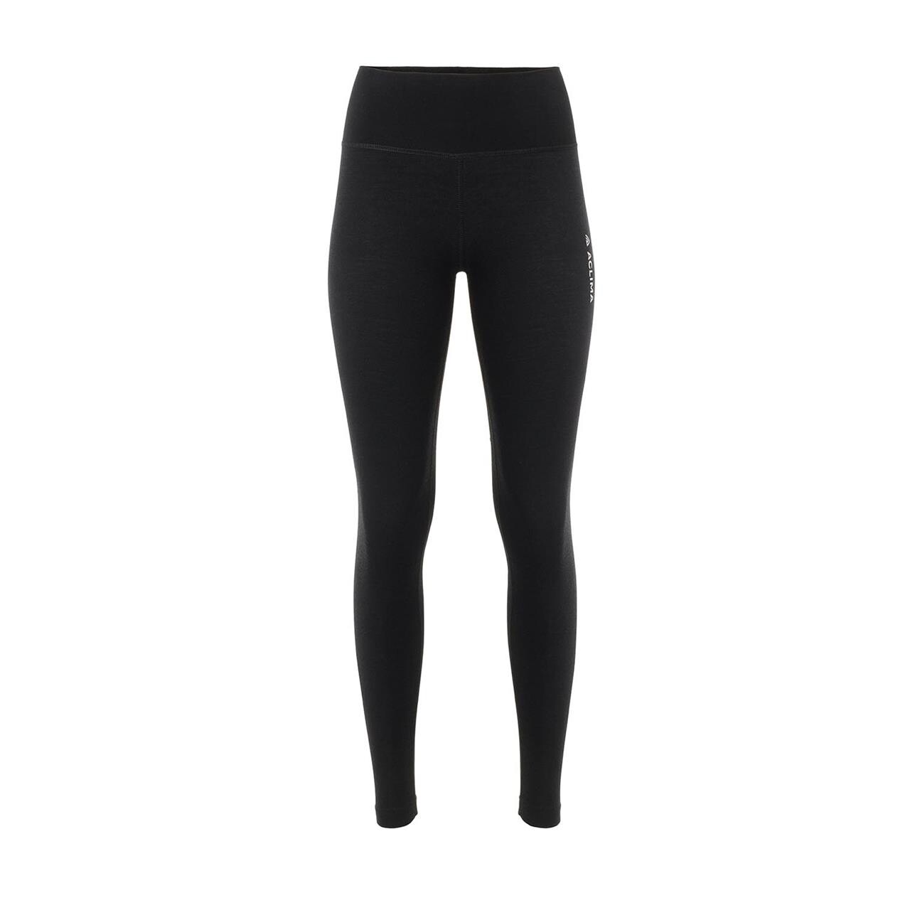 Billede af Aclima Womens WarmWool Longs High Waist (Sort (JET BLACK) Small)