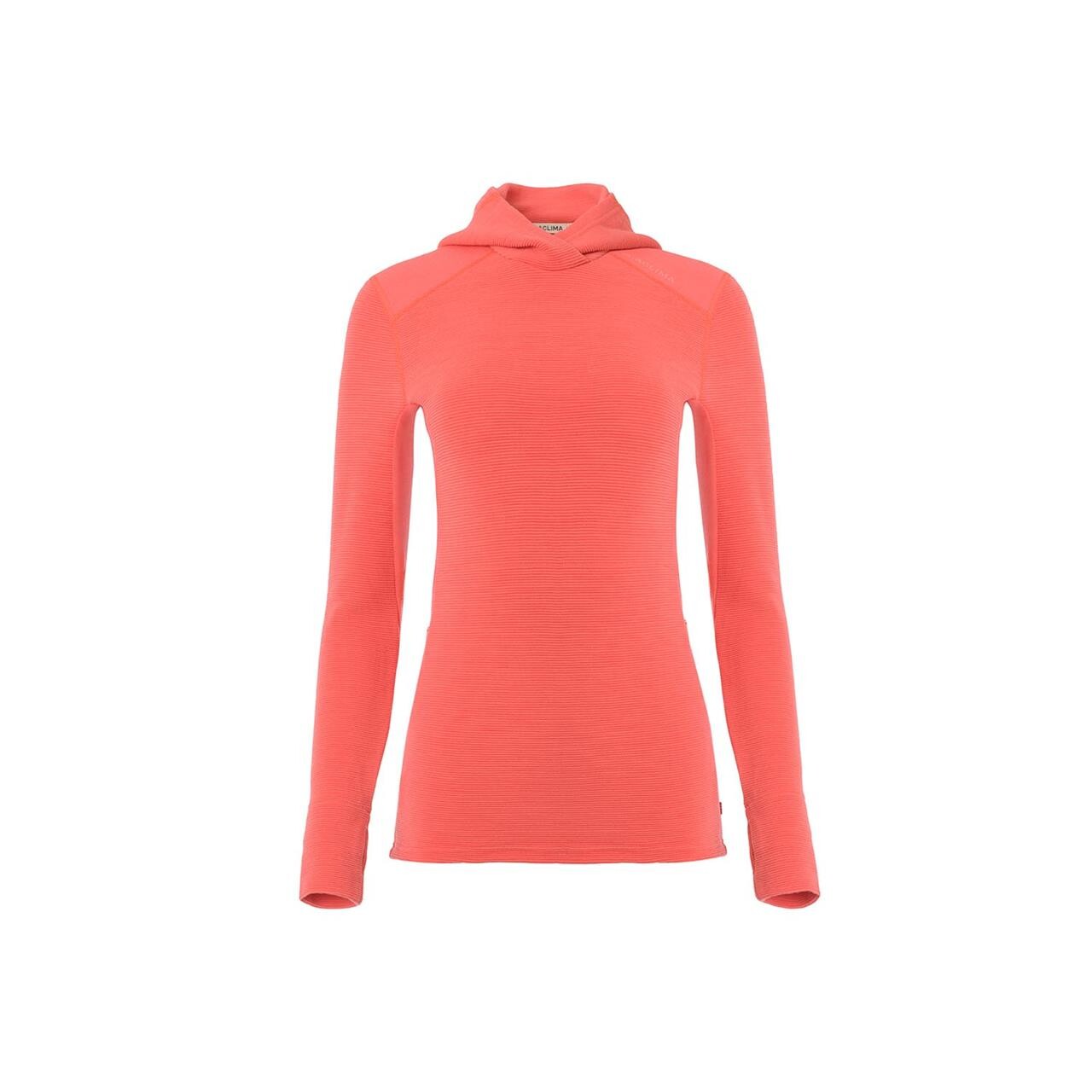 Aclima Womens Streamwool Hoodie Rosa Spiced Coral X Small