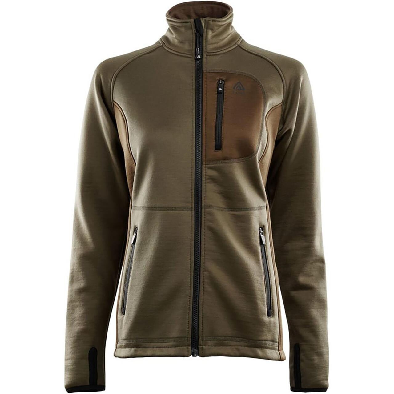 Aclima Womens WoolShell Jacket (Brun (CAPERS/DARK EARTH) Small)