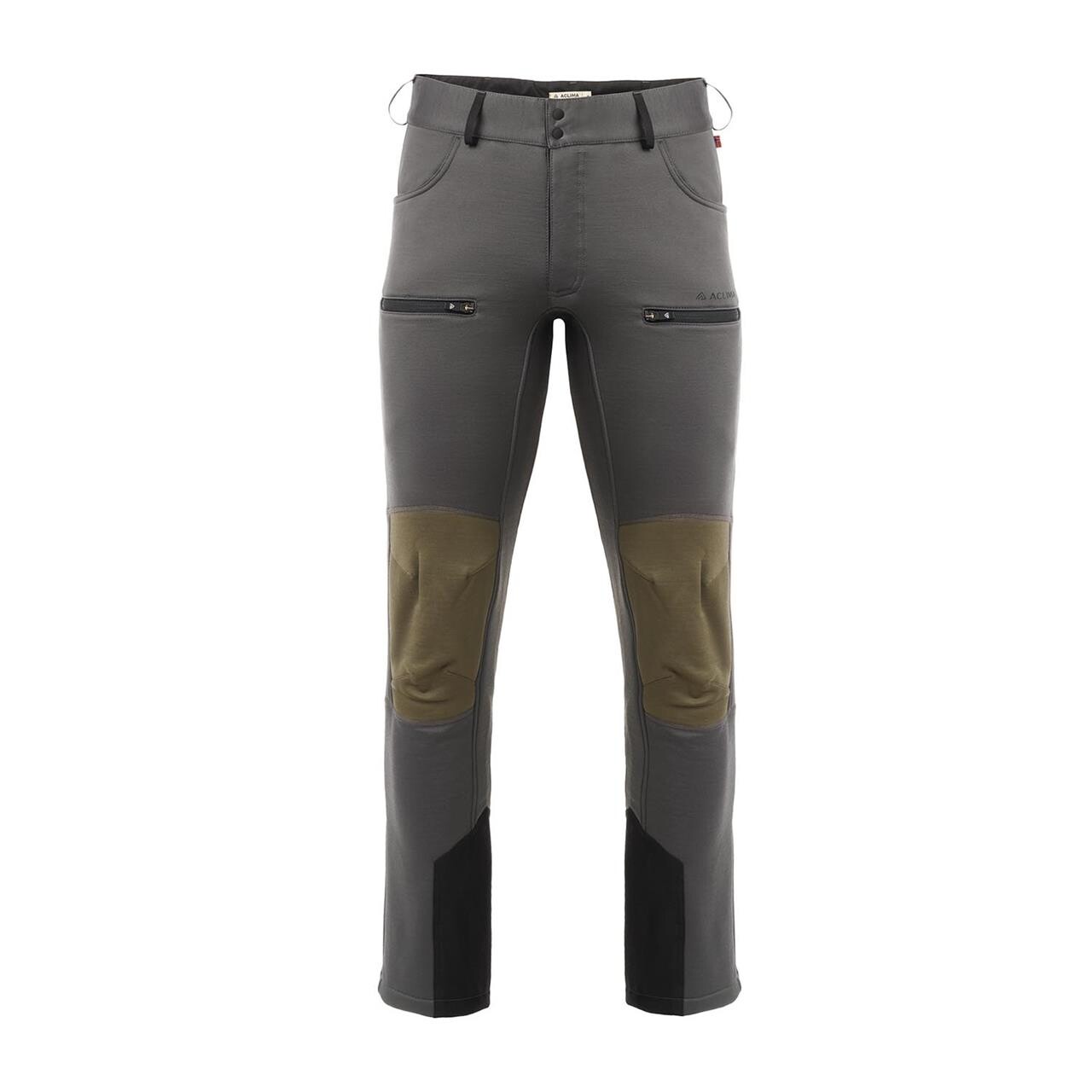 Aclima Mens Woolshell Pant Grå Gray Pinstripe Tarmac Small