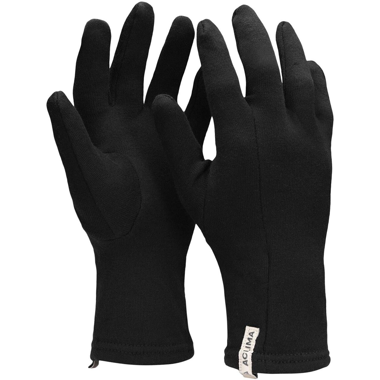 Aclima WoolTerry Heavy Liner Golves (Sort (JET BLACK) X-small)