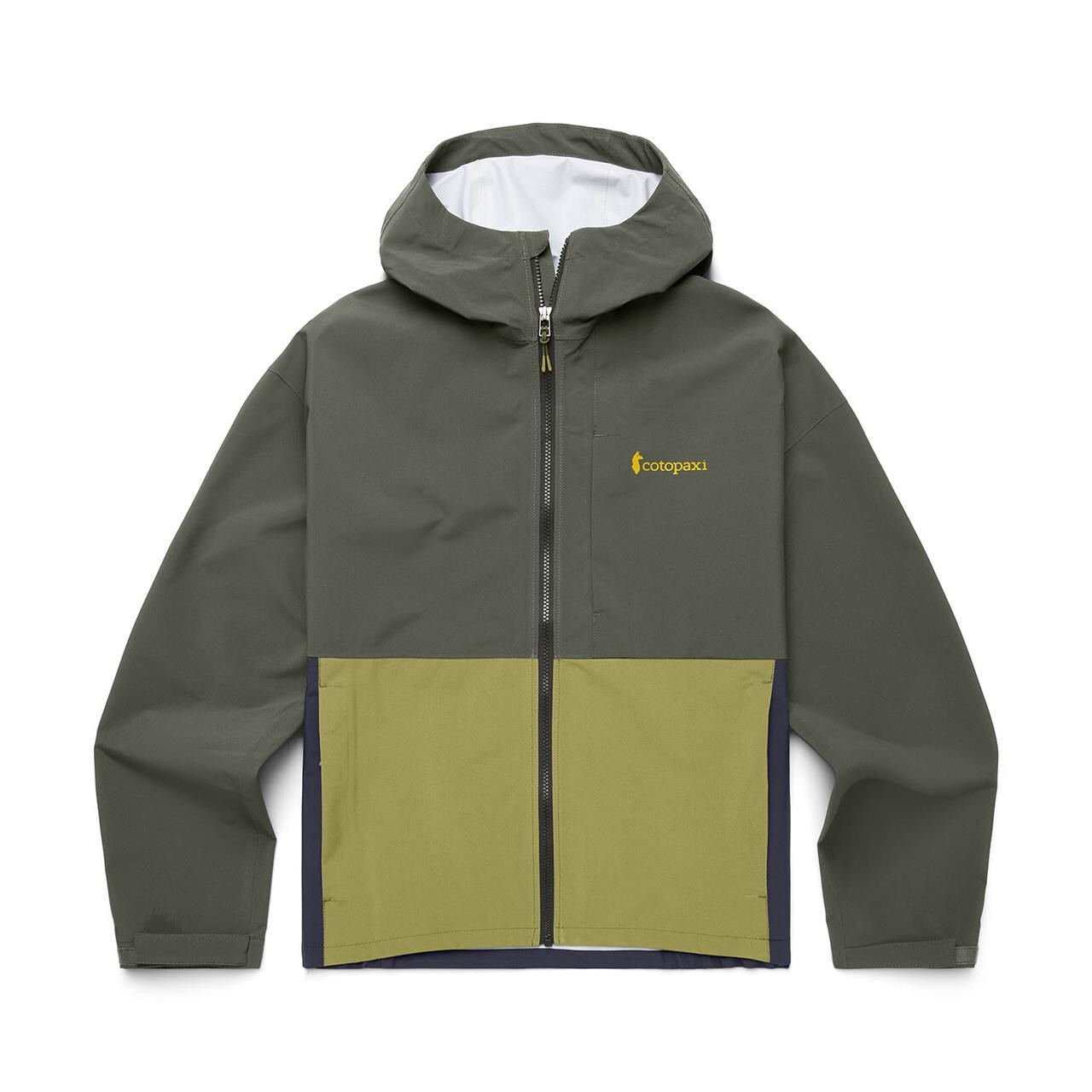 Se Cotopaxi Mens Cielo Rain Jacket (Blå (FATIGUE AND LEMONGRASS) X-large) hos Friluftsland.dk