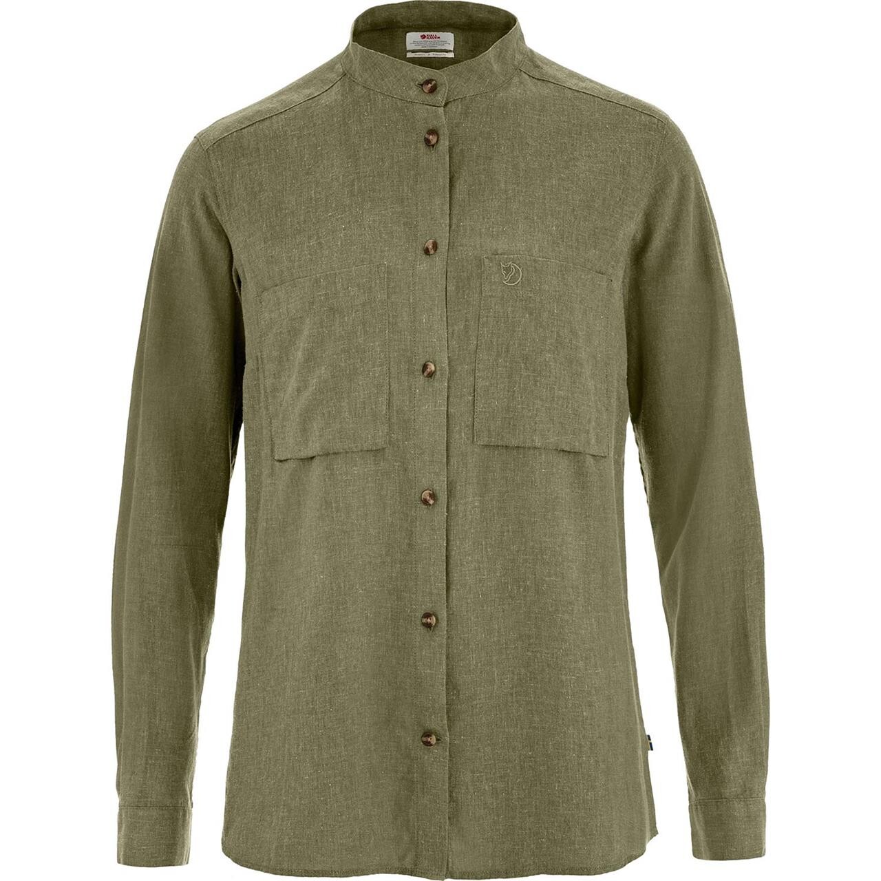 Fjällräven Womens Övik Hemp Shirt L/S (Grøn (GREEN/620) Large)