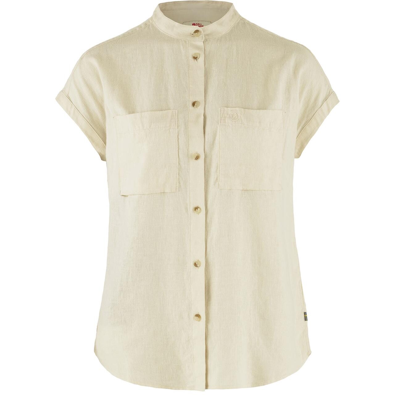 Fjällräven Womens Évik Hemp Shirt S/S (Hvid (CHALK WHITE/113) Small)