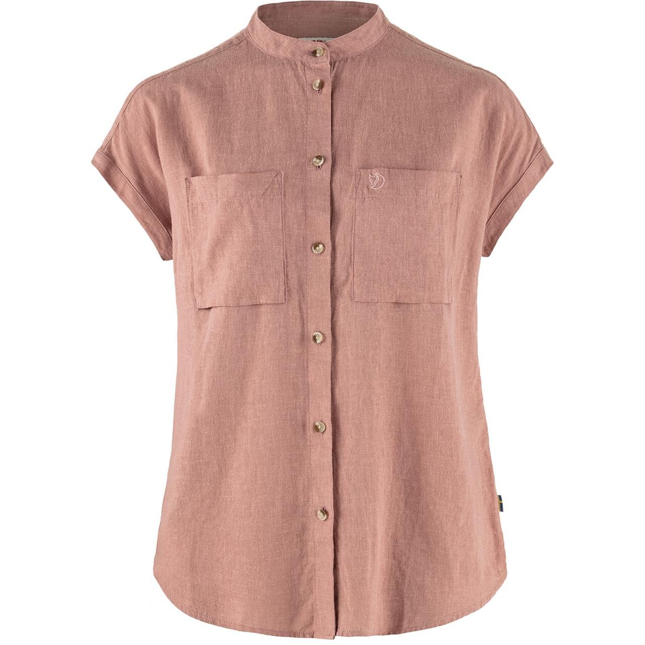 Fjällräven Womens Évik Hemp Shirt S/S (Lyserød (DUSTY ROSE/300) X-small)