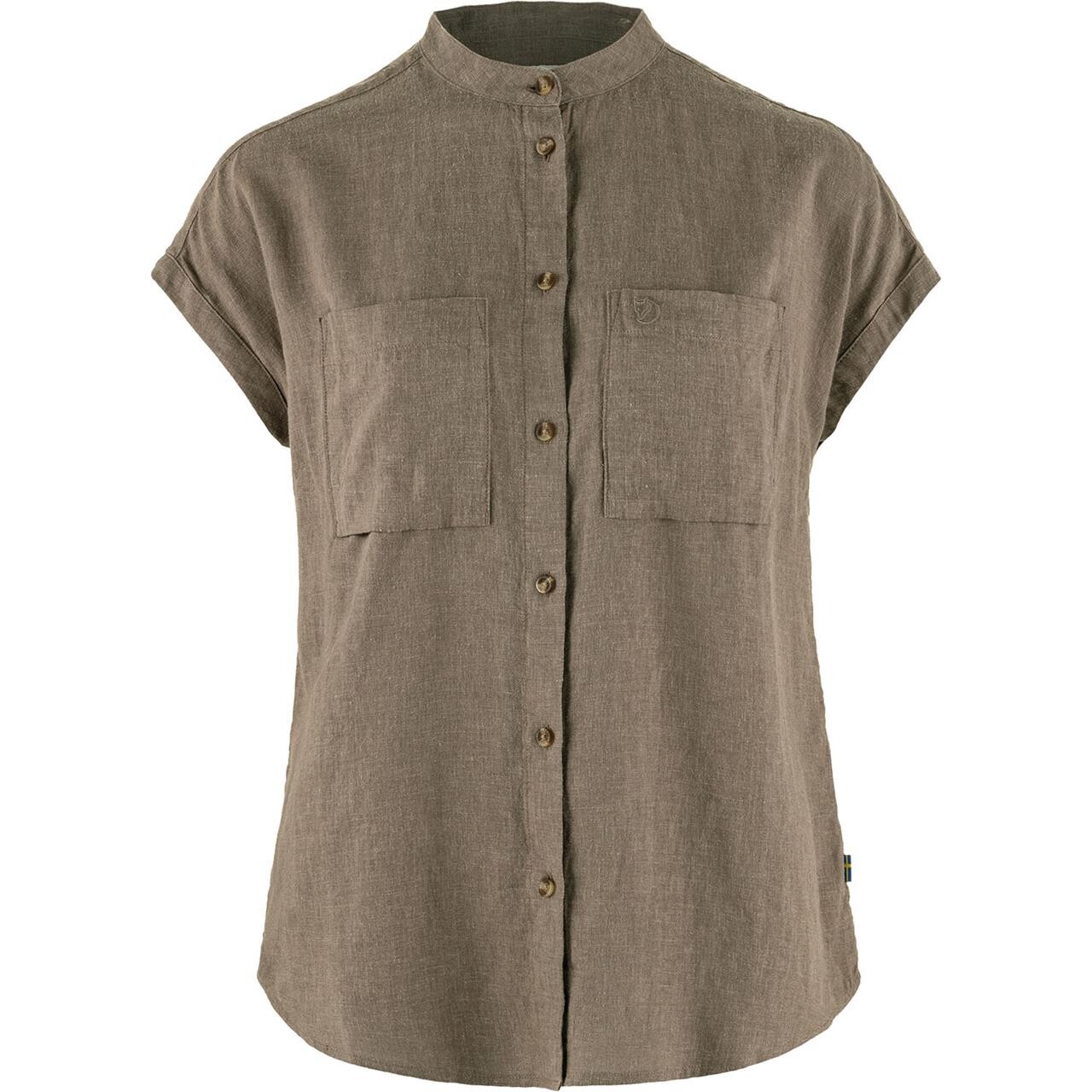 Fjällräven Womens Évik Hemp Shirt S/S (Brun (SUEDE BROWN/244) Medium)