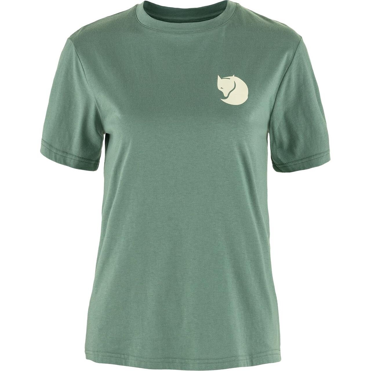 Fjällräven Womens Walk With Nature T-shirt (Grøn (PATINA GREEN/614) Large)